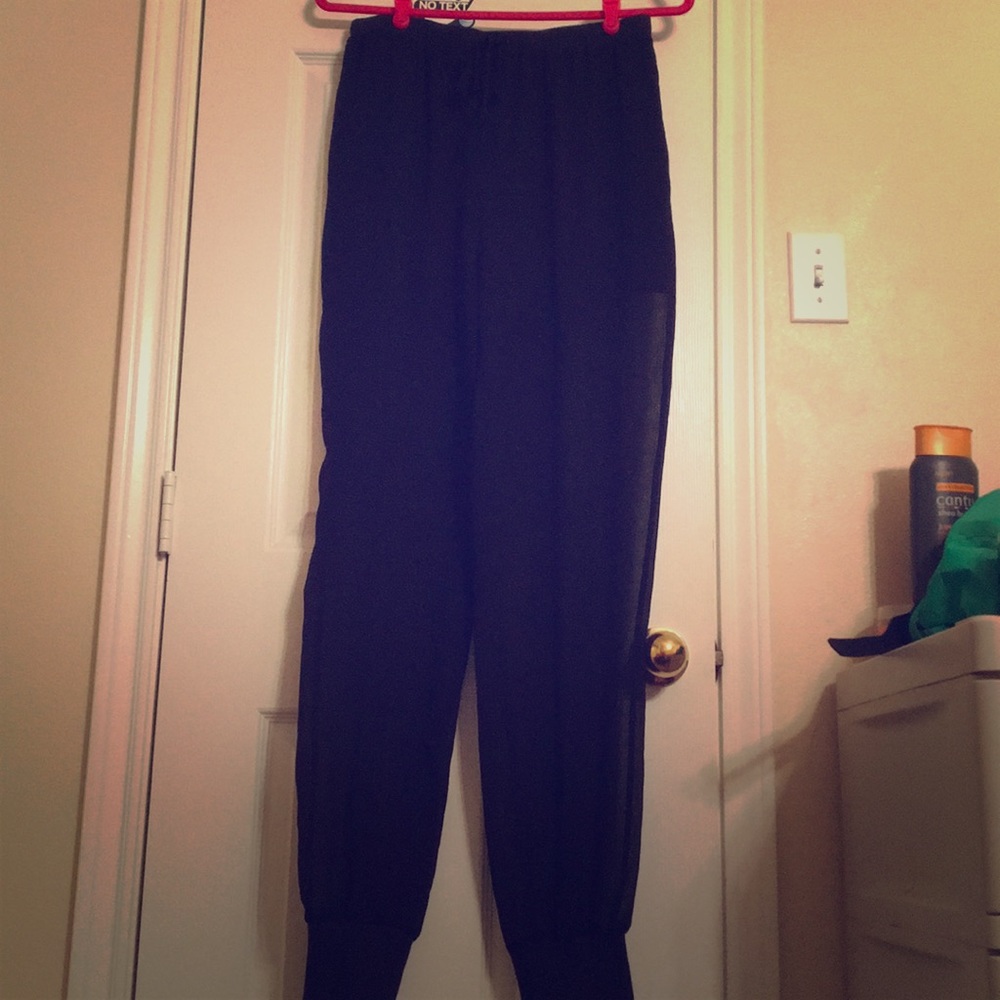 Bebe ShearJoggers with Shorts attached..